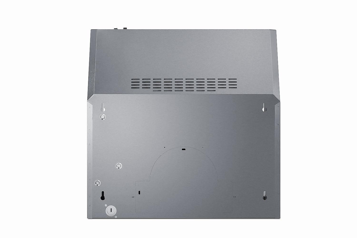 20 inch wide under cabinet convertible range hood for ducted or ductless use in stainless steel, made in North America